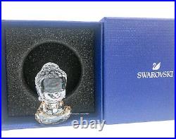 New SWAROVSKI Golden Cute Buddha Sparkling Crystal Figurine Display 5492232