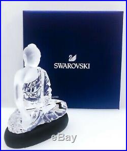 New SWAROVSKI White Buddha Icon Sparkling Crystal Figurine Display Deco 5064252