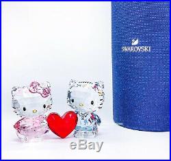 New Swarovski Crystal 5428570 Hello Kitty & Dear Daniel Love Heart Figurine