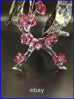 New Swarovski Crystal Birds Figurine, Asian Tutelary Spirit Magpies