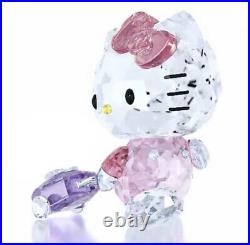 New in Box Authentic Swarovski Crystal HELLO KITTY TRAVELER Figurine #5279082