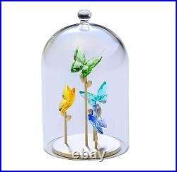 New in Box Swarovski 5619219 Crystal Jungle Beats Butterfly Bell Jar Figurine