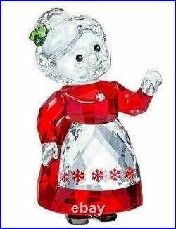 New in Box Swarovski Mrs. Santa Claus Crystal Figurine Christmas #5464887