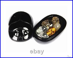 Nice 5.1 Black Obsidian Crystal Jewelry Box