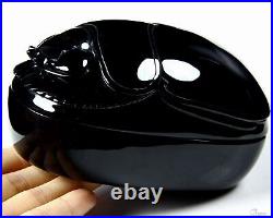 Nice 5.1 Black Obsidian Crystal Jewelry Box