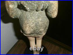 ONLY ONE IN THE WORLD Vintage Bisque porcelain Doll Statue Semi Nude Starlet