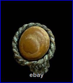 Old Egyptian Agate stone Ring