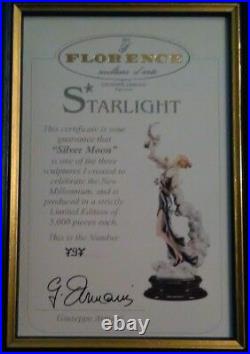 Original Florence Giuseppe Armani figurines Ltd Ed Stardust, Silver Moon, @ Comet