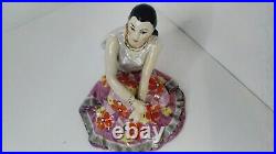 Original Soviet porcelain figurine Gypsy Woman Dulevo USSR Vintage Collectible