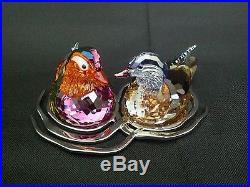 Original Swarovski Mandarin Ducks #1141631 Crystal Figurine