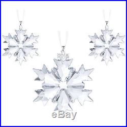 Ornament Set 2018 (annual & 2 Little Snowflakes) Swarovski Crystal 5357983