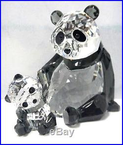 PANDA MOTHER WITH BABY BEAR SET SWAROVSKI CRYSTAL 2015 SWAROVSKI #5063690