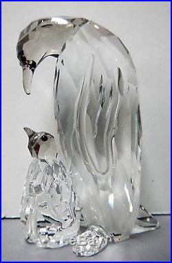 PENGUIN MOTHER WITH BABY CRYSTAL 2014 SWAROVSKI #5043728