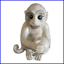 PORCELAIN CERAMIC WHITE CAPUCHIN MONKEY As seen at Elvis Presley's Graceland