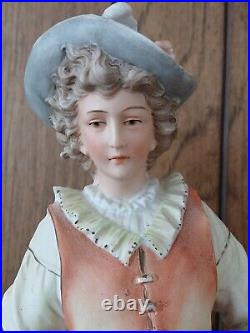 Pair Vintage Carl Schneider French Couple With Deer & Dog Statuettes