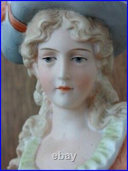 Pair Vintage Carl Schneider French Couple With Deer & Dog Statuettes