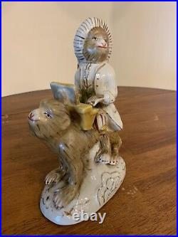 Pair of Meissen Style Orchestra Monkeys Chinoiserie Figurines