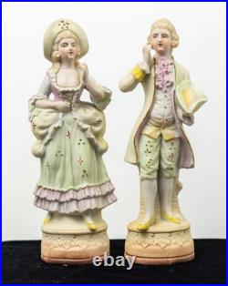 Pair of Vintage Bisque Made in Occupied Japan Figurines 8 1/4 (H) 1945-52 Pair of Vintage Bisque Made in Occupied Japan Figurines 8 1/4 (H) 1945-52