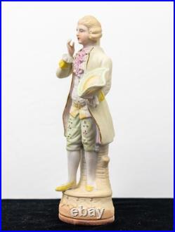 Pair of Vintage Bisque Made in Occupied Japan Figurines 8 1/4 (H) 1945-52 Pair of Vintage Bisque Made in Occupied Japan Figurines 8 1/4 (H) 1945-52