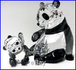 Panda Mother With Baby Bear Set Swarovski Crystal 2015 Swarovski 5063690