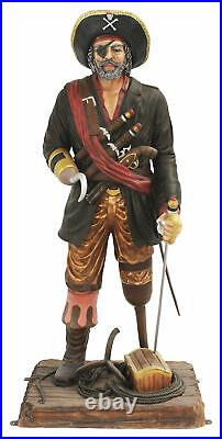 Peg Leg Pirate Life Size Statue Pirate Decor Captain Hook Like Pirate 6FT