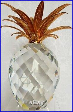 Perfect Swarovski Austrian Crystal GIANT Pineapple Figure in Hard Case RARE