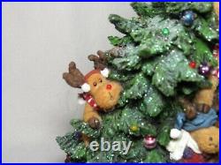 Poor Ol' Santa & The Not-Quite-Helpful Reindeer Boyds Lghtd Tree #28207 MIB