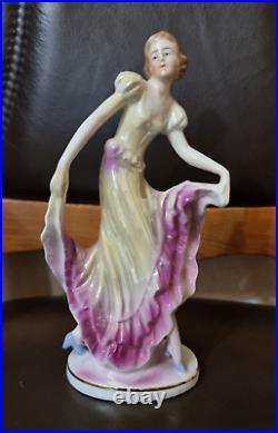 Porcelain figurine dancer Germany Ballerina 1960