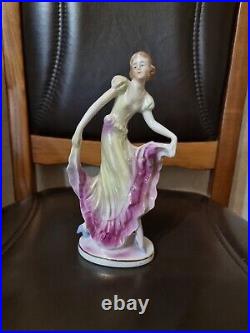 Porcelain figurine dancer Germany Ballerina 1960
