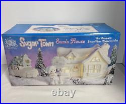 Precious Moments Enesco 1992 Sugar Town Sam's House Complete 7 Pc Collectors Set