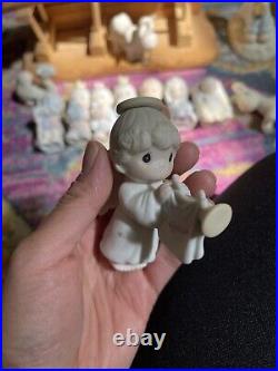 Precious Moments Mini Nativity, Rare Turban Boy edition, Vtg 1980's 90s Lot 14