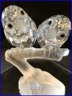 Pristine! 1987 Swarovski Crystal 1st First Annual Scs Togetherness Lovebirds Fig