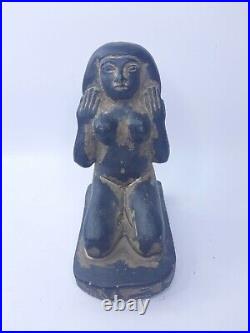 RARE ANCIENT ANTIQUE STONE Egyptian Queen Pharaonic Statue 1452 Bc