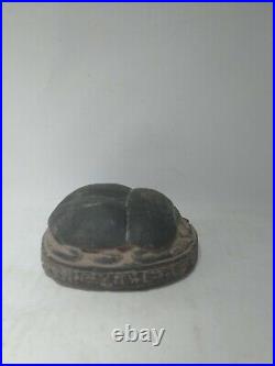 RARE ANCIENT EGYPTIAN ANTIQUE Scarab Carved Stone 1440-1245 Bc