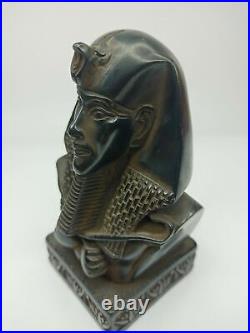 RARE ANTIQUE ANCIENT EGYPTIAN Statue King Akhenaten Head Bust Stone 1332 Bc