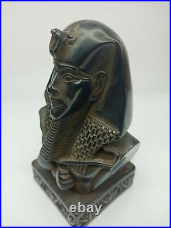 RARE ANTIQUE ANCIENT EGYPTIAN Statue King Akhenaten Head Bust Stone 1332 Bc