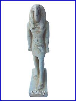 RARE ANTIQUE ANCIENT EGYPTIAN Statue Stone God Thoth Good Hieroglyphic