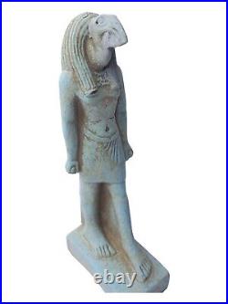 RARE ANTIQUE ANCIENT EGYPTIAN Statue Stone God Thoth Good Hieroglyphic