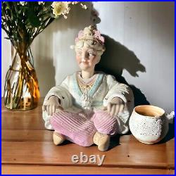 RARE! Antique Conta & Boehme Bisque Nodder Lady Figurine circa 1880 Germany