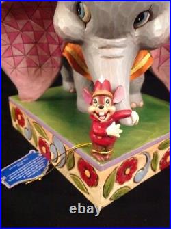 RARE Disney Jim Shore Traditions Dumbo & Timothy Mouse Figurine HTF Elephant