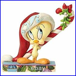 RARE Jim Shore Looney Tunes 4052809 Christmas Tweety Bird 2017, 4.3 Tall