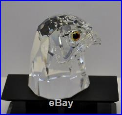 RARE! Swarovski Crystal GIANT Falcon Head 010 064 / 010064 / 7645 100 000 MINT