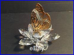 RARE Swarovski Gold In-Flight Hummingbird Butterfly & Bee Set MINT withBoxes Bases