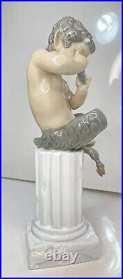 RARE VTG Lladro Porcelain Figurine Satyr With Flute Statue Sculpture 10 SPAIN