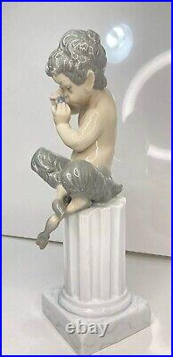 RARE VTG Lladro Porcelain Figurine Satyr With Flute Statue Sculpture 10 SPAIN