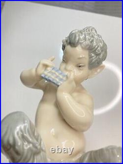 RARE VTG Lladro Porcelain Figurine Satyr With Flute Statue Sculpture 10 SPAIN