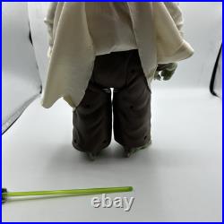 RARE Vintage Star wars Darth Vader 13 And Yoda 18 Action Figure And Spaceship