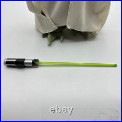 RARE Vintage Star wars Darth Vader 13 And Yoda 18 Action Figure And Spaceship