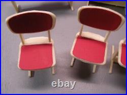 RARE Wagner Kunstlerschutz Dollhouse Schoolhouse Furniture Tables Chairs Only