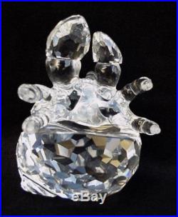 RETIRED SWAROVSKI AUSTRIAN CRYSTAL HERMIT CRAB SIGNED ART GLASS FIGURINE w BOX